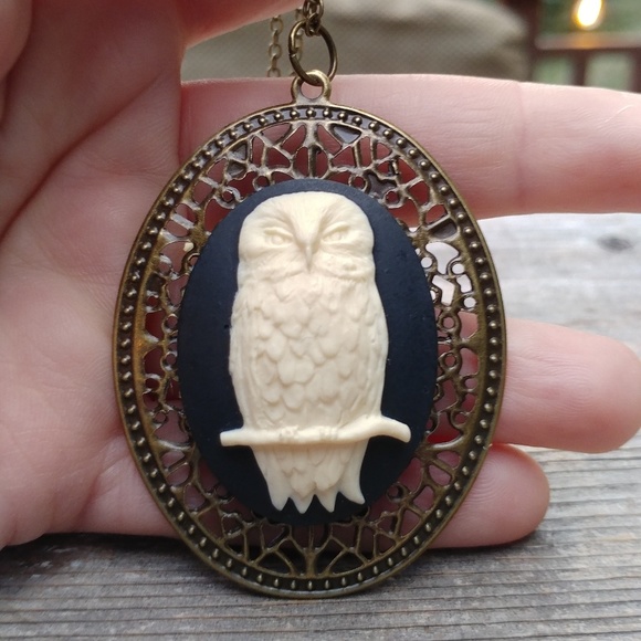 handmade for earthlings Jewelry - 🆕Owl on Branch Cameo 🆕